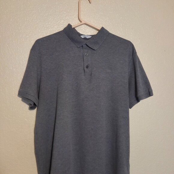 Calvin Klein Men's Large Grey Polo Shirt - Picture 1 of 5